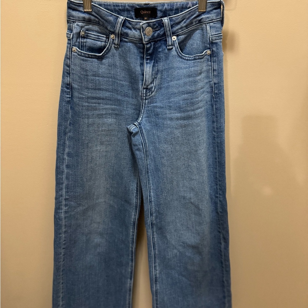 Quince Luna Stretch Wide Leg Jeans 24 - Picture 5 of 7